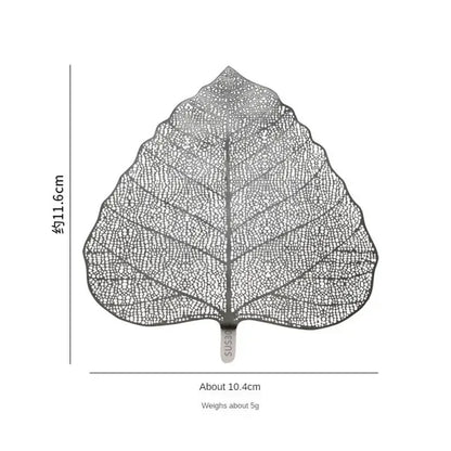 304 Stainless Steel Tea Filter – Hollow Leaf Shape Tea Strainer, KungFu Infuser, 2Pcs Ceremony Accessories