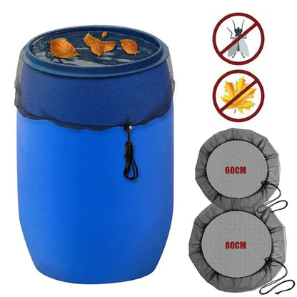 Mesh Cover Netting for Rain Barrels - Water Collection Buckets Cover, Tank Protection Lid Rain Collect Tool, Garden Supplies
