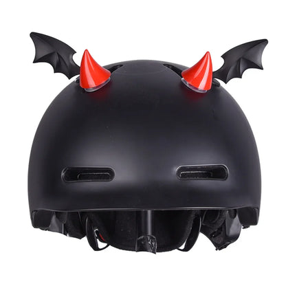 2PCS Motorcycle Helmet Cute Corner Rubber Horn Decoration - Motocross Full Face Off-Road Helmet Decor - Moto Car Accessories