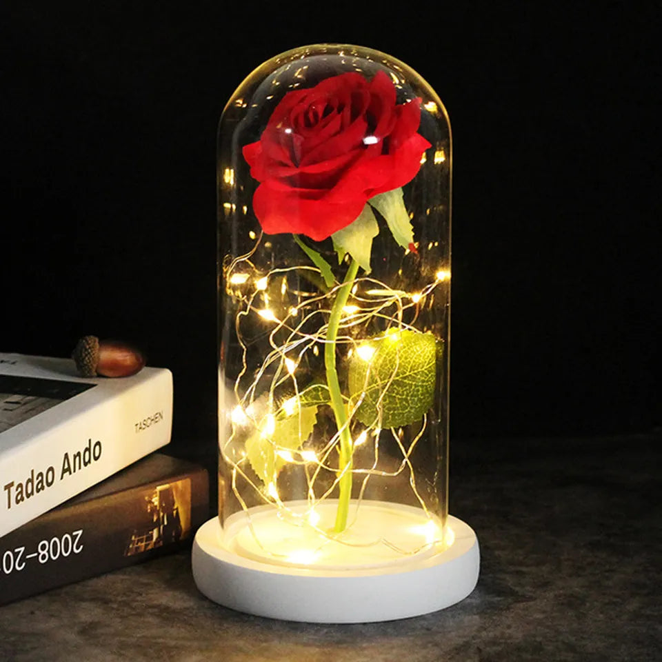 Galaxy Rose Artificial Flower - Beauty and the Beast Rose Wedding Decor for Creative Valentine's Day and Mother's Gift