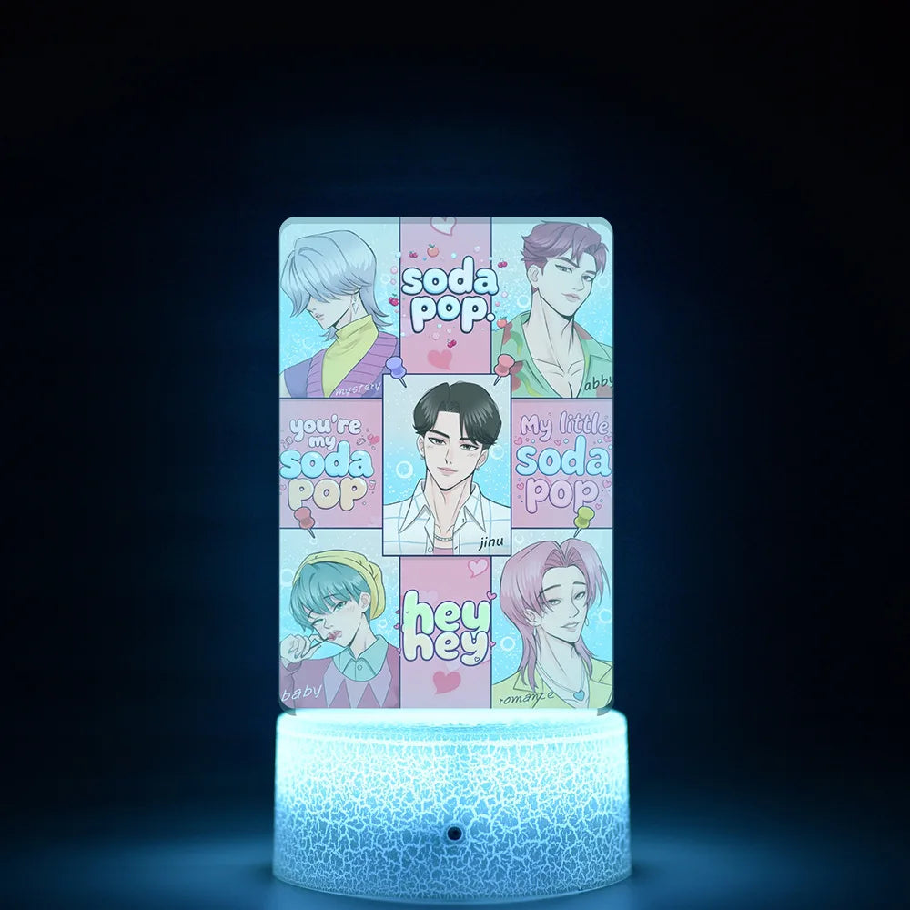 K-Pop Demon Hunters LED Night Light – Zoe, Mira, Rumi, Saja 16-Color Remote Control