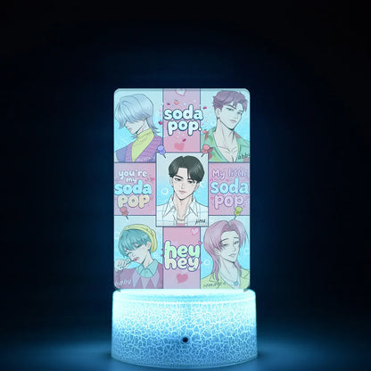 K-Pop Demon Hunters LED Night Light – Zoe, Mira, Rumi, Saja 16-Color Remote Control