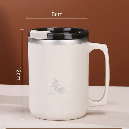 Milk Coffee Cup – Stainless Steel Double Wall Thermal Insulated Water Cup and Mug – Metal Coffee Mug