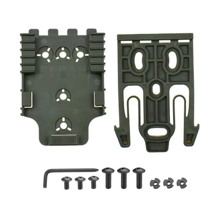 Tactical QLS Locking System Kit - QLS 19 Receiver & QLS 22 Fork Adapter for Pistol Holsters, Belts, Shooting & Airsoft Gear