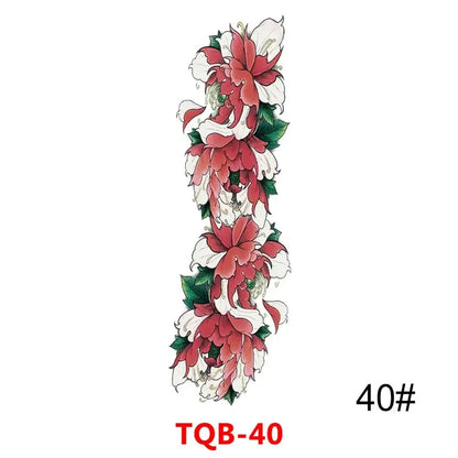 16 Designs Full Arm Temporary Tattoo Sleeves - Waterproof Body Art Stickers for Men & Women Fashion Style