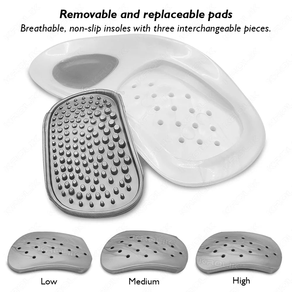 Orthopedic Half Insoles - Removable Foot Arch Support & Massage Shoe Pads for Daily Comfort