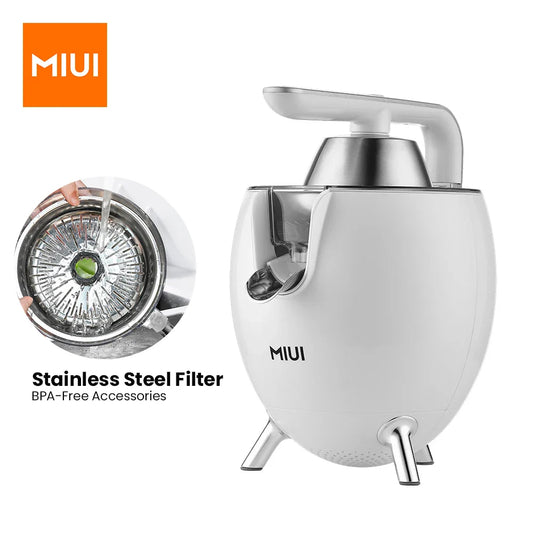 MIUI 850W Citrus Juicer - Stainless Steel Orange & Lemon Electric Juicer with Hard-Core Press and Aluminum Die-Casting Handle