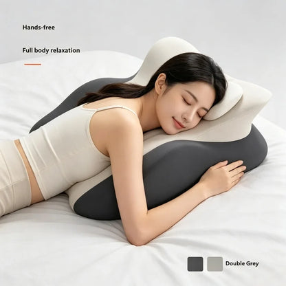 Wedge Pillow - Multi-Positional Memory Foam Ergonomic Support Pillow with Removable Cover