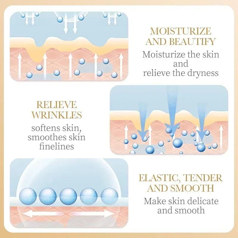 10pcs SADOER Collagen Face Masks – Anti-Wrinkle, Moisturizing & Brightening Skincare