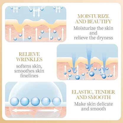 10pcs SADOER Collagen Face Masks – Anti-Wrinkle, Moisturizing & Brightening Skincare
