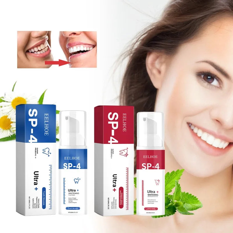 Sip-4 Probiotic Whitening Toothpaste — Stain Removal, Brightening & Fresh Breath Formula
