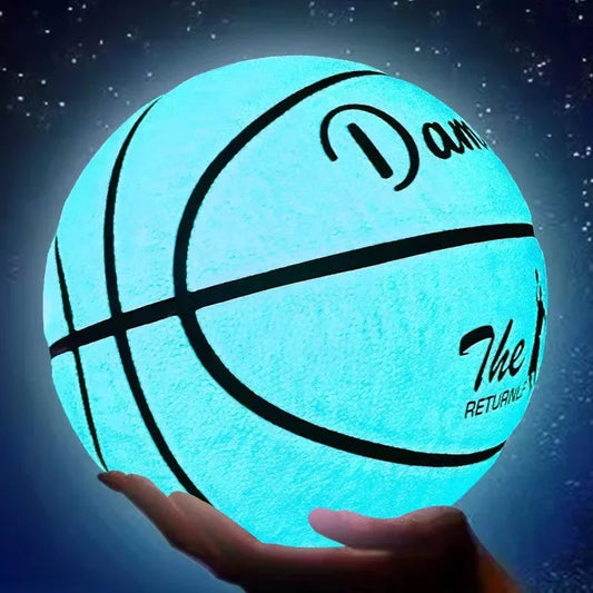 Glow-in-the-Dark Basketball – Size 5/6/7, PU Soft Leather, Outdoor Durable, Wear-Resistant & Anti-Skid for Children, Adults & Students