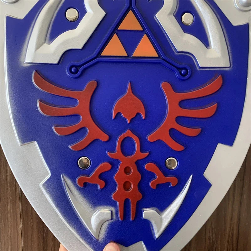 1:1 Breath of the Wild Link Shield – PU Rubber Cosplay Weapon Toy & Halloween Prop