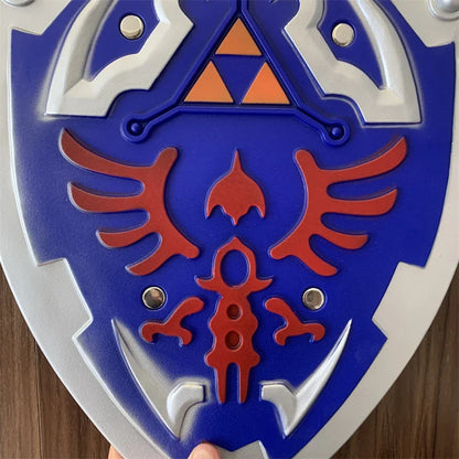 1:1 Breath of the Wild Link Shield – PU Rubber Cosplay Weapon Toy & Halloween Prop