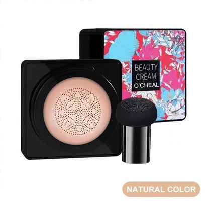 Mushroom Head Air Cushion CC Cream – Oil-Control Foundation, Whitening Concealer & Moisturizing BB Cream for Face Makeup