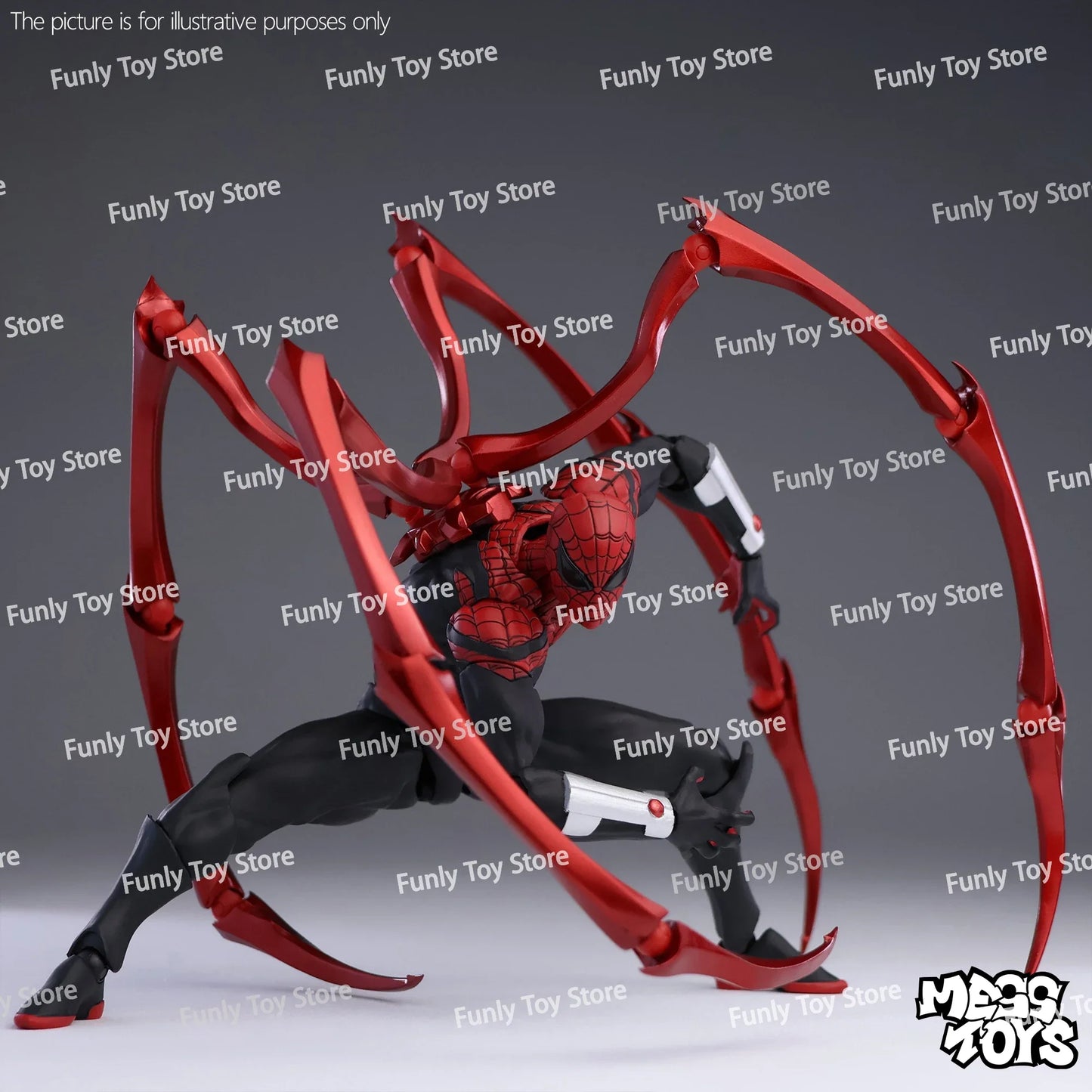 Mess Toys Superior Spider-Man Action Figure – Doctor Octopus Peter Parker Anime Collectible Toy Gift