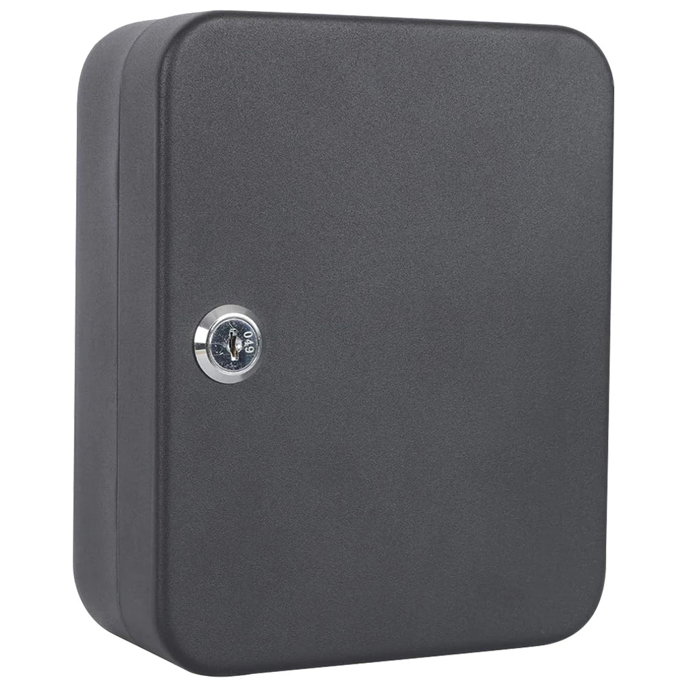 Combination Key Cabinet – Wall-Mounted 20 Key Organizer with Key/Code Lock for Secure Key Storage
