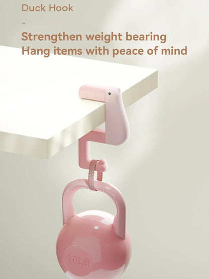 Thinking Duck Portable Hook — Non-Punching Hanging Decor for Table, Wall, Wallet & Handbag, Student & Office Supplies