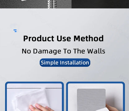 Universal No-Drill Adjustable Shower Head Holder – Wall-Mounted Bracket with Stable Rotation for Bathroom Accessories