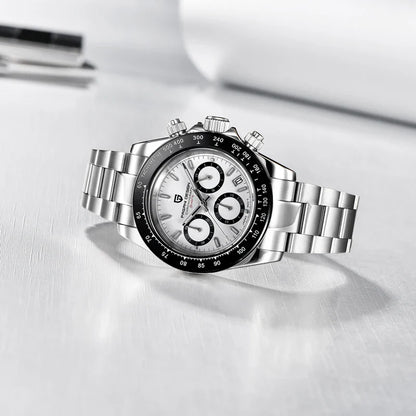 PAGANI DESIGN 2024 Quartz Men's Luxury Business Watch – Chronograph VK63 Waterproof
