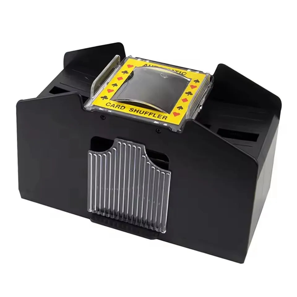 Automatic Playing Card Shuffler – Portable Poker Mixer & Sorter Machine with Battery for Travel, Home & Party