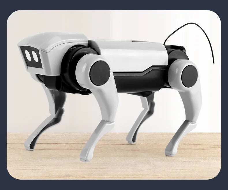 RC Robot Mechanical Dog Toy – DIY Assembly Remote Control Science Kit for Kids, Educational Electric Toy Gift for Boys