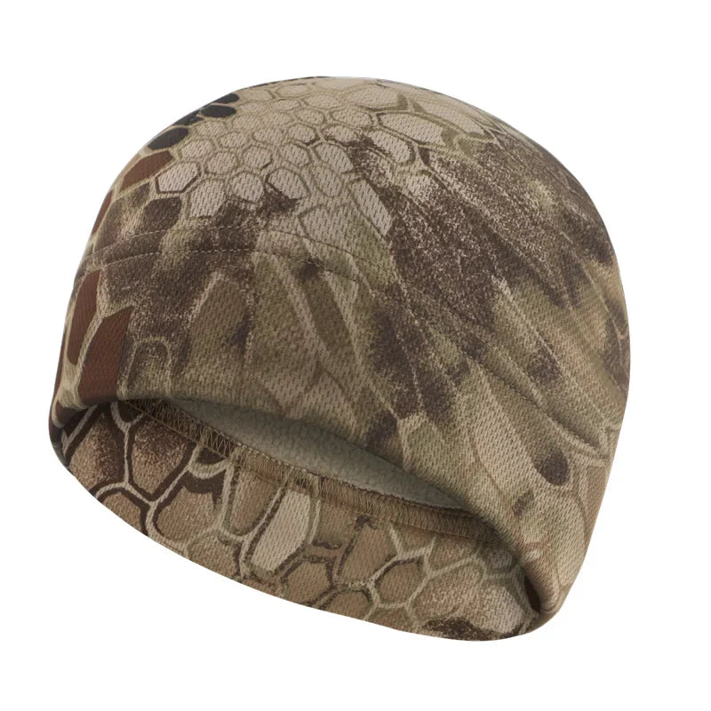 Men & Women Winter Fleece Watch Cap — Windproof Tactical Beanie for Hiking, Hunting & Outdoor Use
