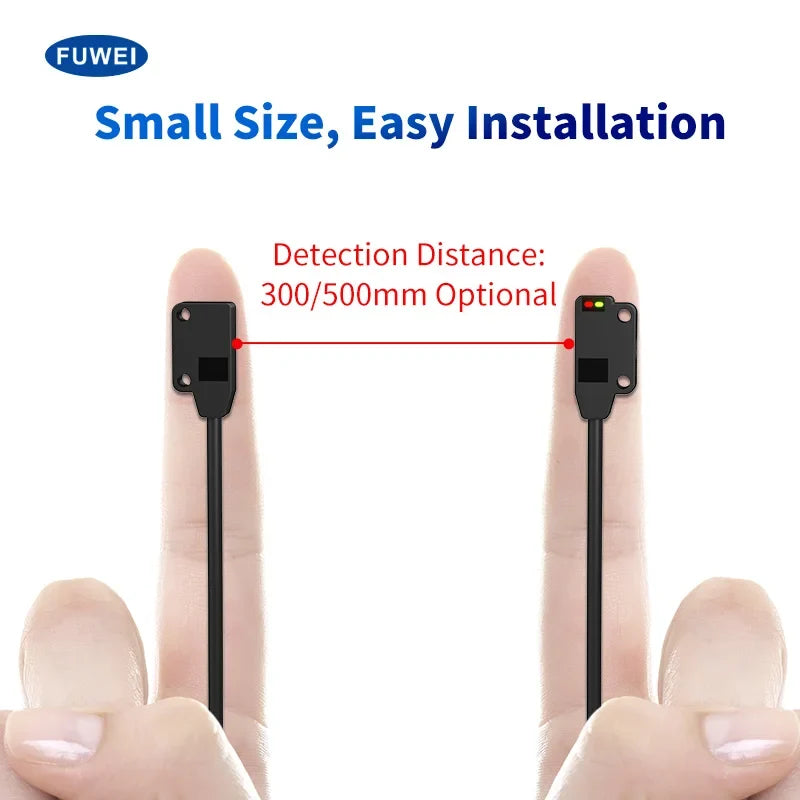 FUWEIFGNH04D-50PFT-C Photoelectric Sensor - High-Speed Precision Micro Sensing Detector with Ultra-Thin Square Design
