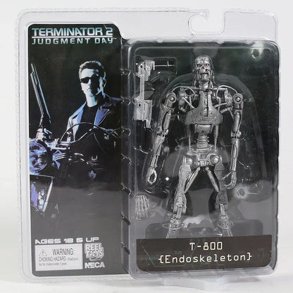 NECA Terminator 2 T-800 Arnold Schwarzenegger PVC Action Figure - 7" 18cm Collectible Model Toy