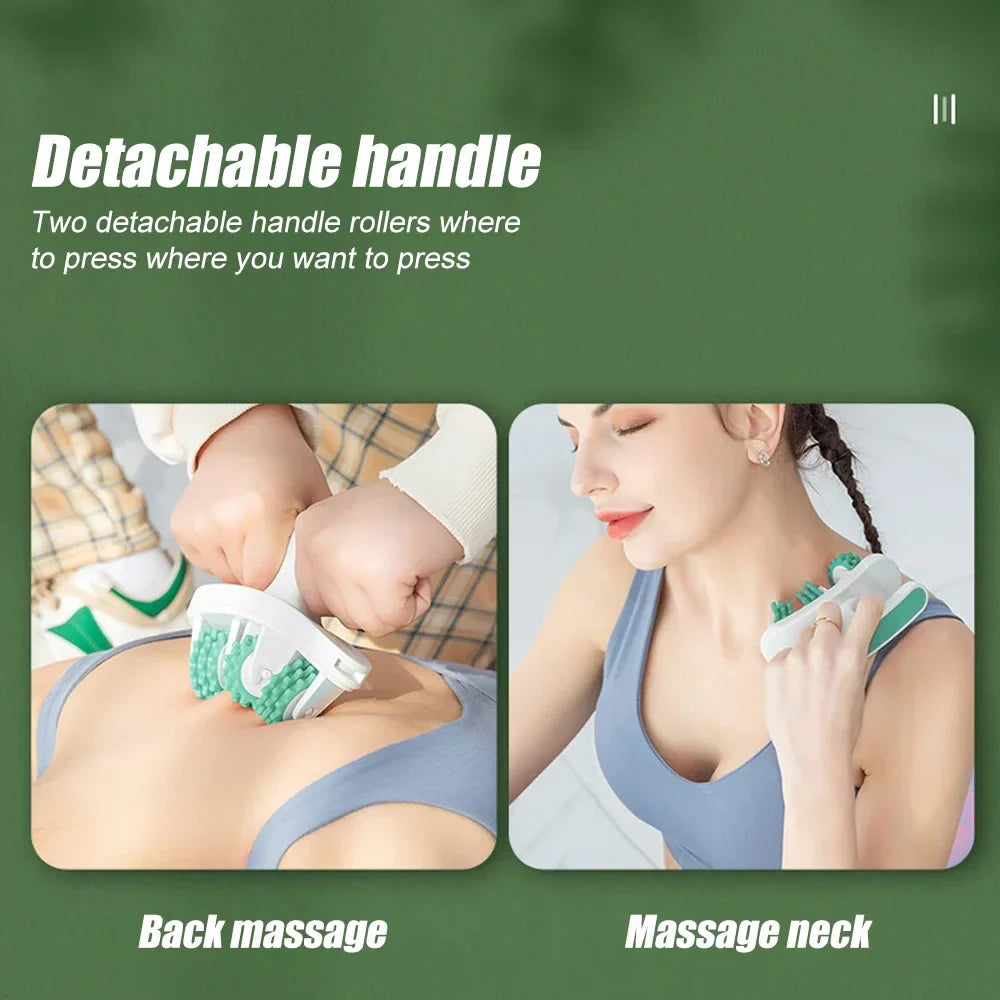 Anti-Cellulite Manual Massager Roller – Muscle Massage Tool for Neck, Shoulder, Back, Arm & Leg Pain Relief and Body Shaping