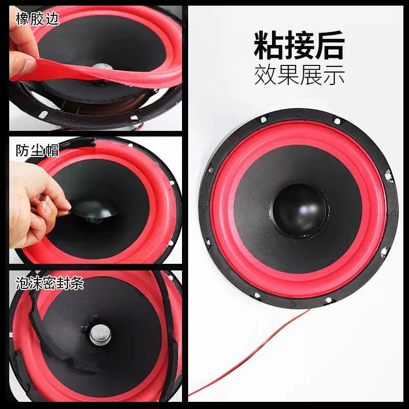 Zhanlida Speaker Repair Glue — 15/50/80ML Black & Transparent Adhesive for Foam, Rubber Edge, Dust Cap & Cone