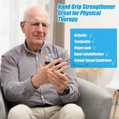 Spring Hand Grip Finger Strength Trainer: Sponge Forearm Grip Strengthener for Carpal Expander Exercise - Hand Trainer Power Exerciser