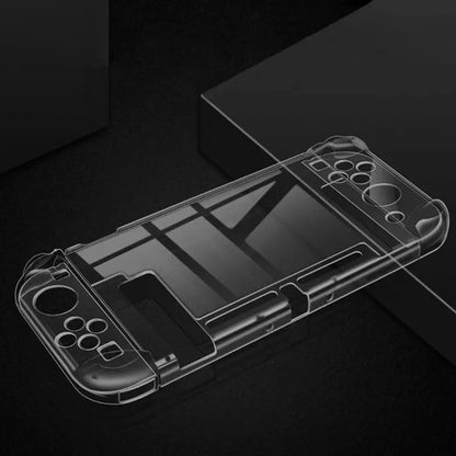 High Transparency PC Protective Case for Nintendo Switch – Ultra-Thin Full Coverage Handle & Split Protection