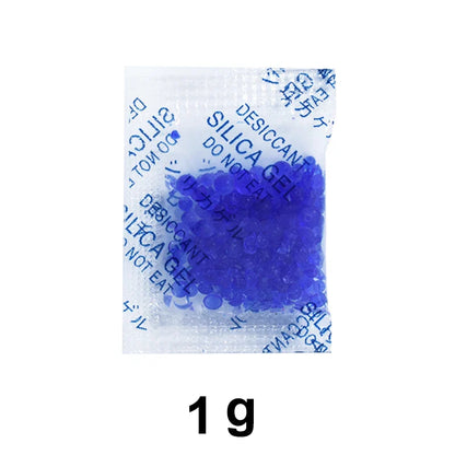 Blue Silica Gel Desiccant Sachets — 1g/5g, 10/20/50/100 Bags Moisture Absorber for Kitchen & Storage