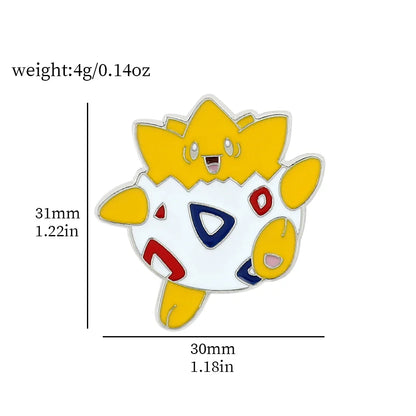 Gengar Cartoon Enamel Brooch — Anime Lapel Pin for Backpack Accessories, Fan Collection & Jewelry Gift