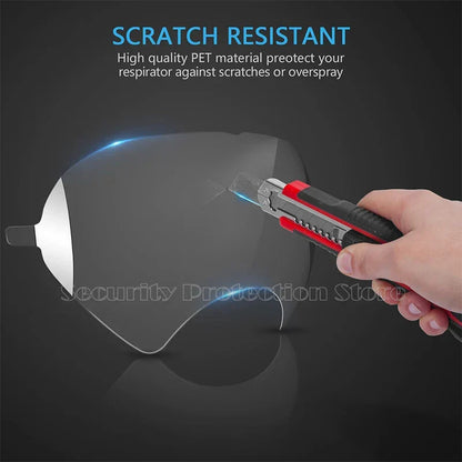 Peel-Off Lens Covers for 3M Respirator Masks – 5/10/20/30/50/100pcs Compatible with 6885, 6000, 6700, 6800 & 6900 Series
