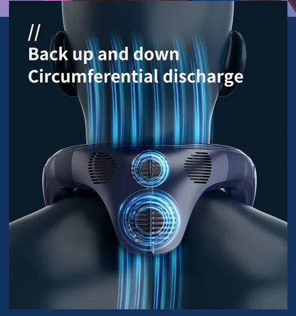 Portable Neck Fan 5200mAh – Rechargeable Wearable Semiconductor Cooling Fan, Personal Outdoor Neck Air Conditioner