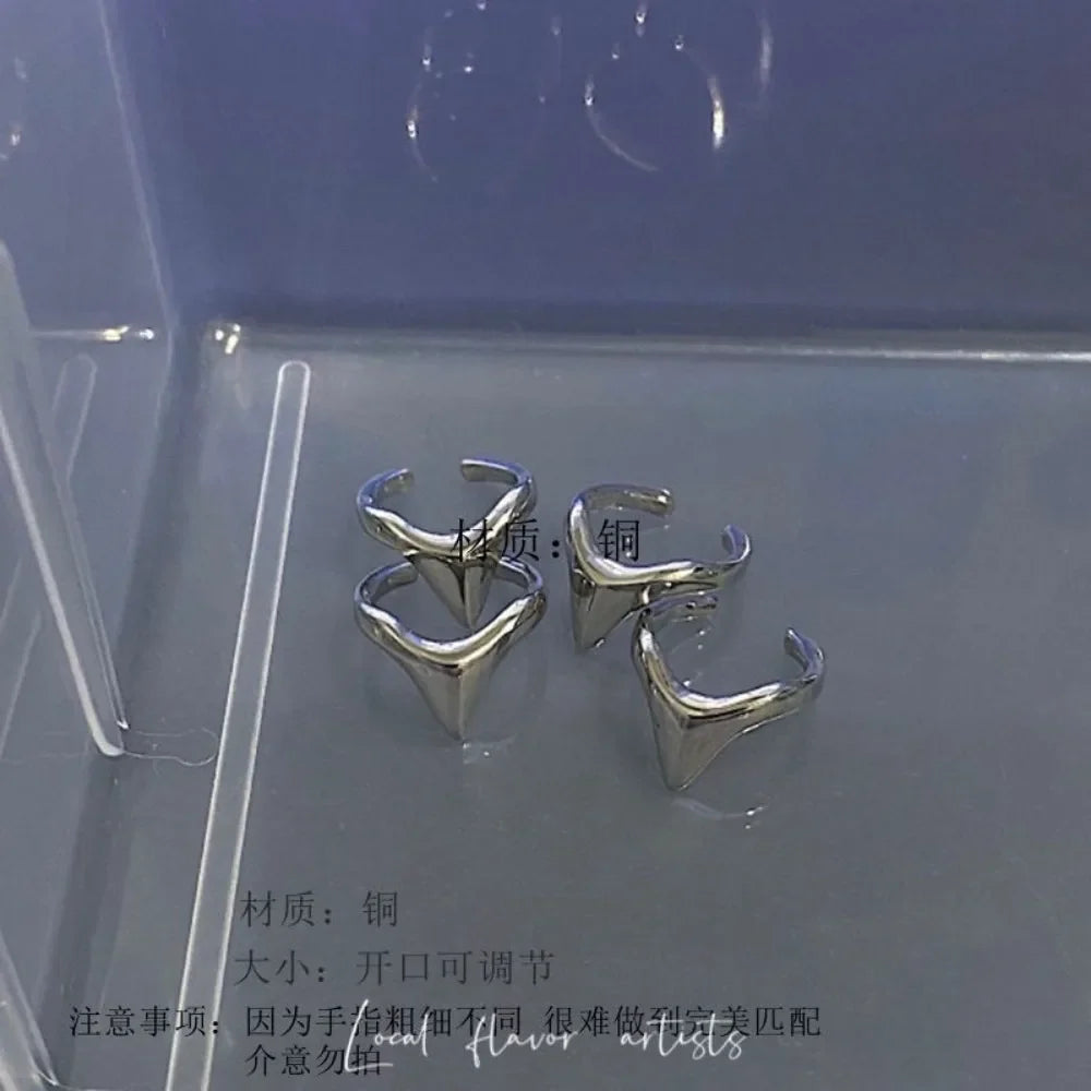 3PCS Y2K Metal Finger Rings — Punk Gothic Hip Hop Geometric Joint Rings for Men & Women