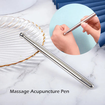Stainless Steel Manual Acupuncture Pen – Trigger Point Massager for Deep Tissue Pain Relief & Meridian Health Care