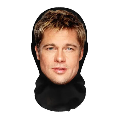 3D Printed Realistic Face Mask - Stretch Mesh Full Head Cosplay Balaclava for Role Play & Hip Hop Costume