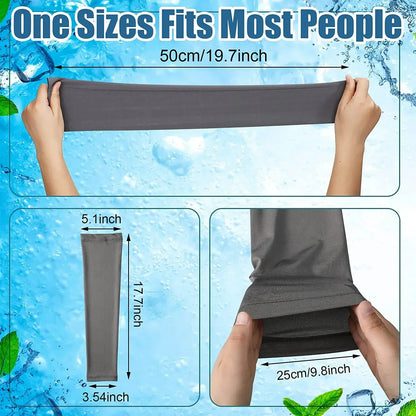 2PCS Summer UV Protection Arm Sleeves – Reflective Arm Warmers for Cycling, Running, and Sports, Men & Women