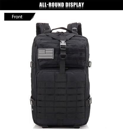 50L Tactical Backpack – Large Capacity Men’s Waterproof Rucksack for Hiking, Camping, Hunting & Outdoor Adventures