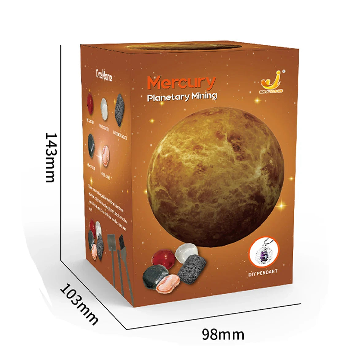 Solar System Archaeology Digging Toy Set – Kids Planet Gem Mining Science Educational Exploration Kit