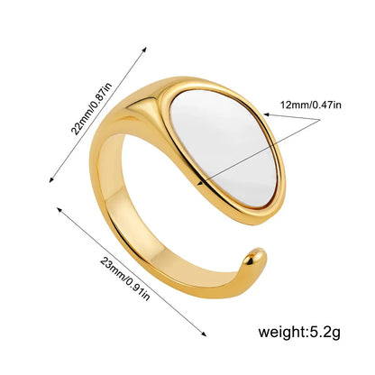 Vintage Stainless Steel Chunky Ring – Punk Irregular Adjustable Open Ring for Women, Wedding Jewelry Gift