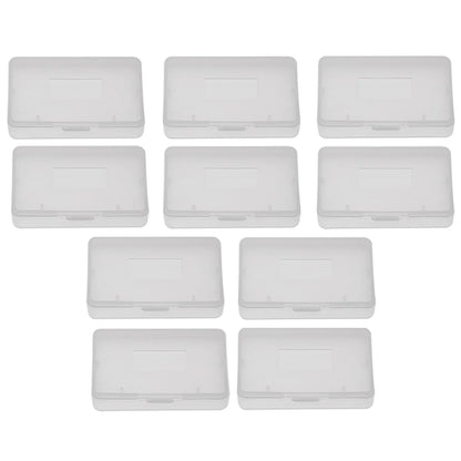 10pcs Transparent Anti-Dust Cartridge Game Cases — Protective Boxes for Nintendo Game Boy Advance (GBA) Games