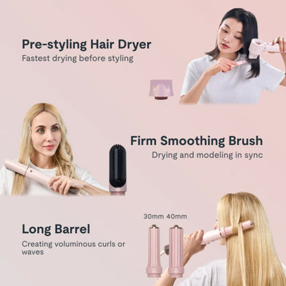 5-in-1 Multi-Functional Hair Dryer – Fast Drying with Intelligent Heat Control & 600M Negative Ions for Frizz-Free Styling