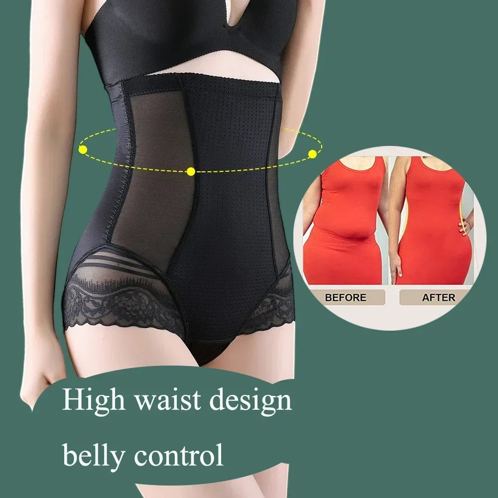 Women’s High Waist Shapewear Shorts – Tummy Control Body Shaper with Slimming Spandex Compression
