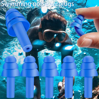 Reusable Waterproof Silicone Earplugs – Noise Reduction for Sleeping, Swimming, Surfing & Snorkeling with Storage Box