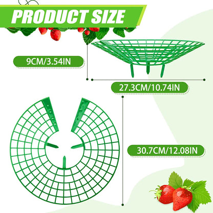 10Pcs Strawberry Plant Supports - Sturdy 3-Legged Growing Racks for Protection Against Mold, Rot, and Dirt - Cage Frame Holder