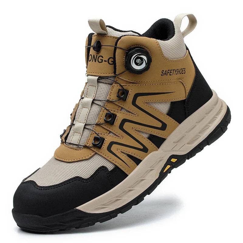 Men’s Safety Work Boots – Indestructible Steel Toe Sneakers, Anti-Smash & Anti-Puncture Tactical Shoes